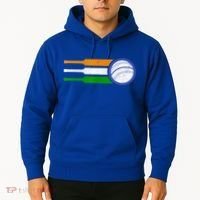 India Cricket Team Gift Indian Cricket Fan Flag Gift Hoodie thumb 2