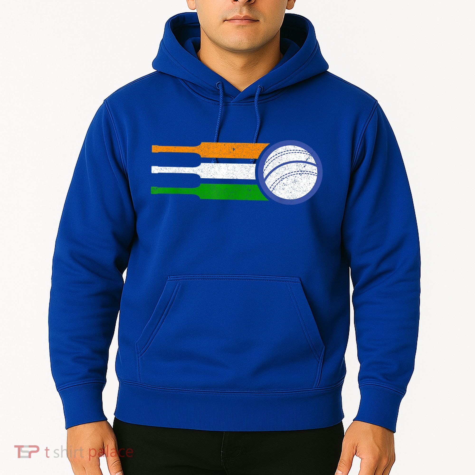 India Cricket Team Gift Indian Cricket Fan Flag Gift Hoodie