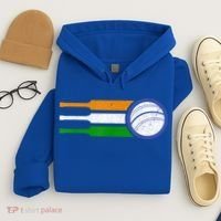 India Cricket Team Gift Indian Cricket Fan Flag Gift Hoodie thumb 4