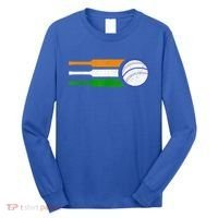 India Cricket Team Gift Indian Cricket Fan Flag Gift Long Sleeve Shirt thumb 0