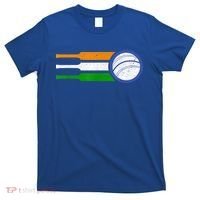 India Cricket Team Gift Indian Cricket Fan Flag Gift T-Shirt thumb 0