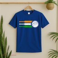 India Cricket Team Gift Indian Cricket Fan Flag Gift T-Shirt thumb 2