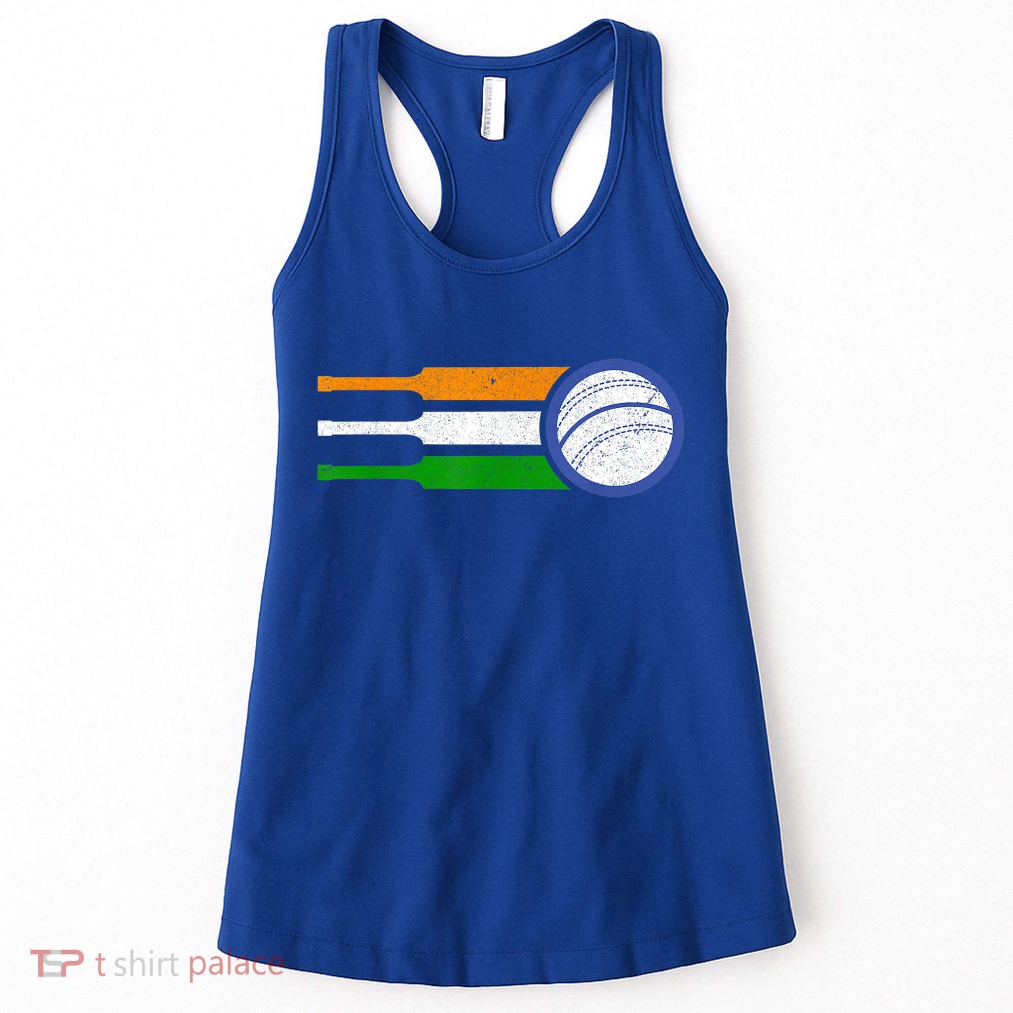 India Cricket Team Gift Indian Cricket Fan Flag Gift Women's Tank Top