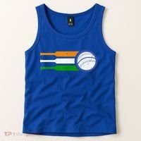 India Cricket Team Gift Indian Cricket Fan Flag Gift Tank Top thumb 2
