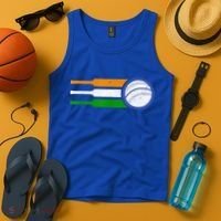 India Cricket Team Gift Indian Cricket Fan Flag Gift Tank Top thumb 4