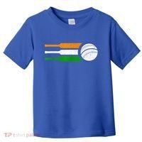 India Cricket Team Gift Indian Cricket Fan Flag Gift Toddler T-Shirt thumb 0