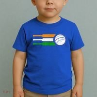 India Cricket Team Gift Indian Cricket Fan Flag Gift Toddler T-Shirt thumb 2