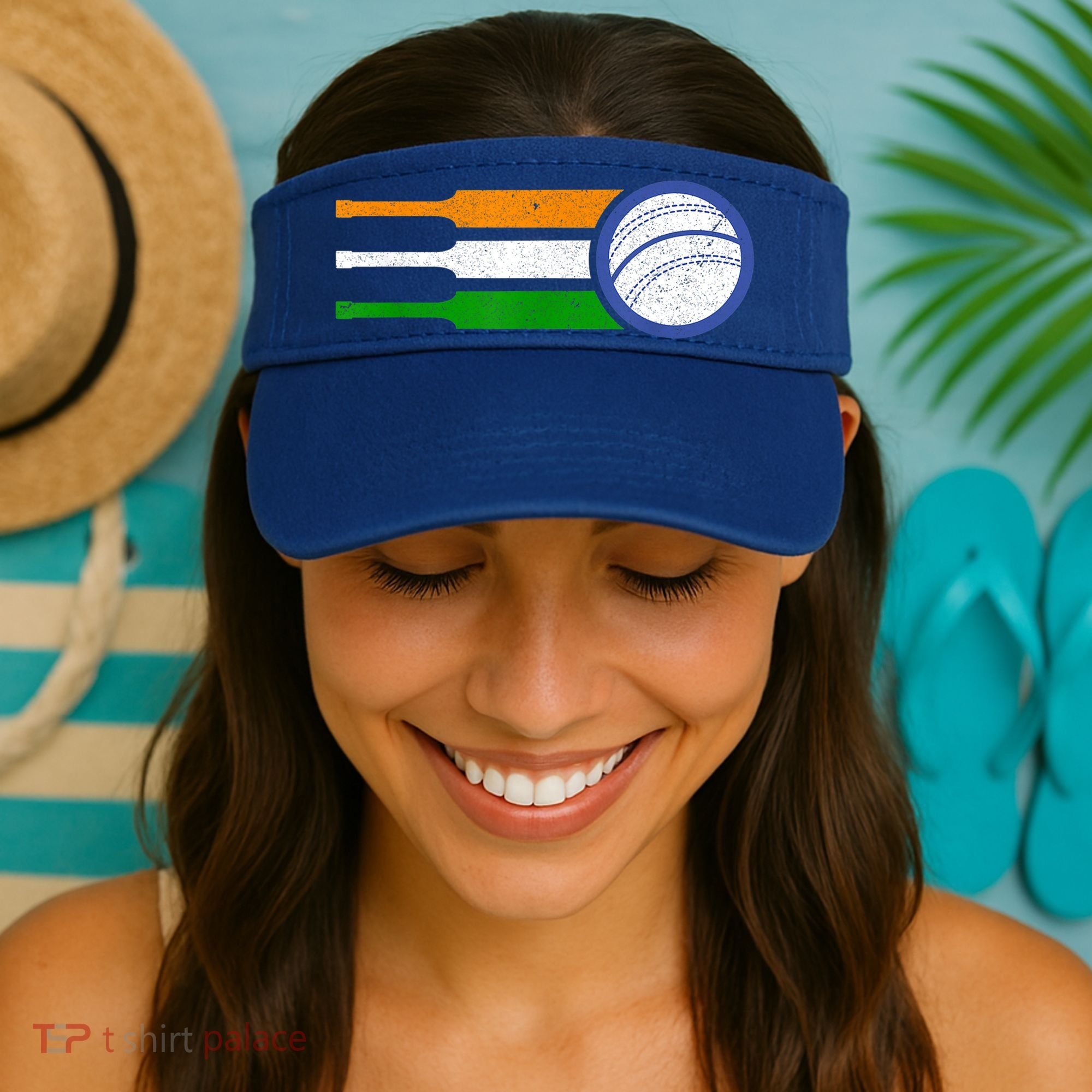 India Cricket Team Gift Indian Cricket Fan Flag Gift Visor