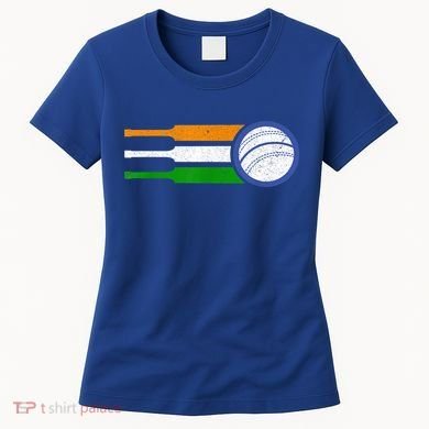 India Cricket Team Gift Indian Cricket Fan Flag Gift Women's T-Shirt