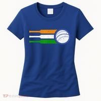 India Cricket Team Gift Indian Cricket Fan Flag Gift Women's T-Shirt thumb 0