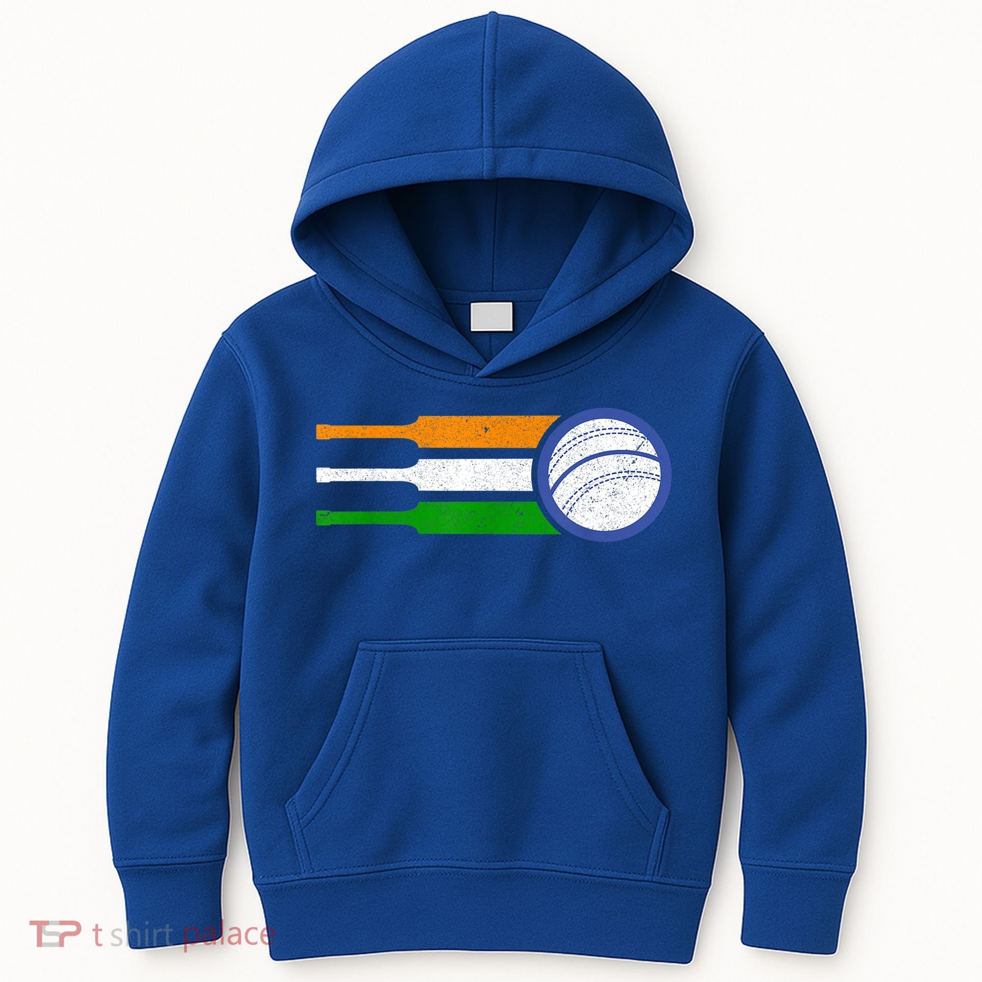 India Cricket Team Gift Indian Cricket Fan Flag Gift Kids Hoodie