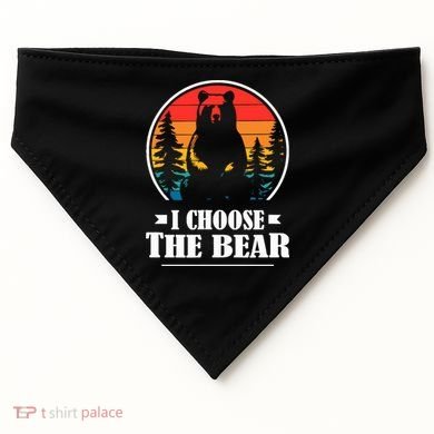 I Choose The Bear USA-Made Doggie Bandana