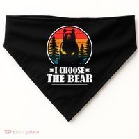 I Choose The Bear USA-Made Doggie Bandana thumb 0