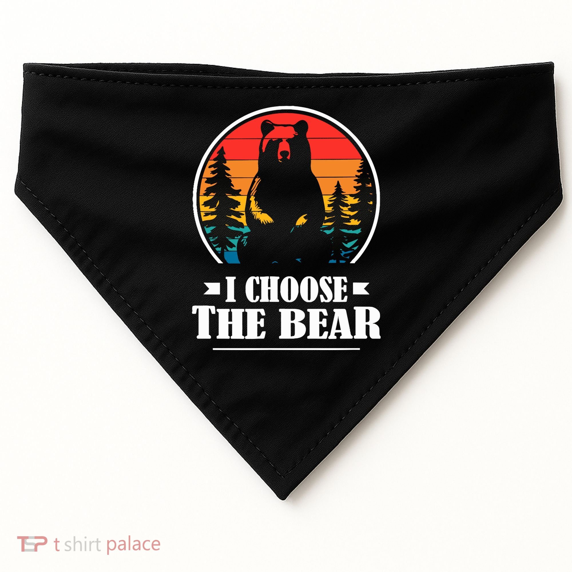 I Choose The Bear USA-Made Doggie Bandana