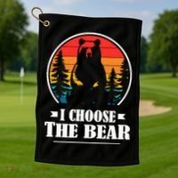 I Choose The Bear Golf Towel thumb 1