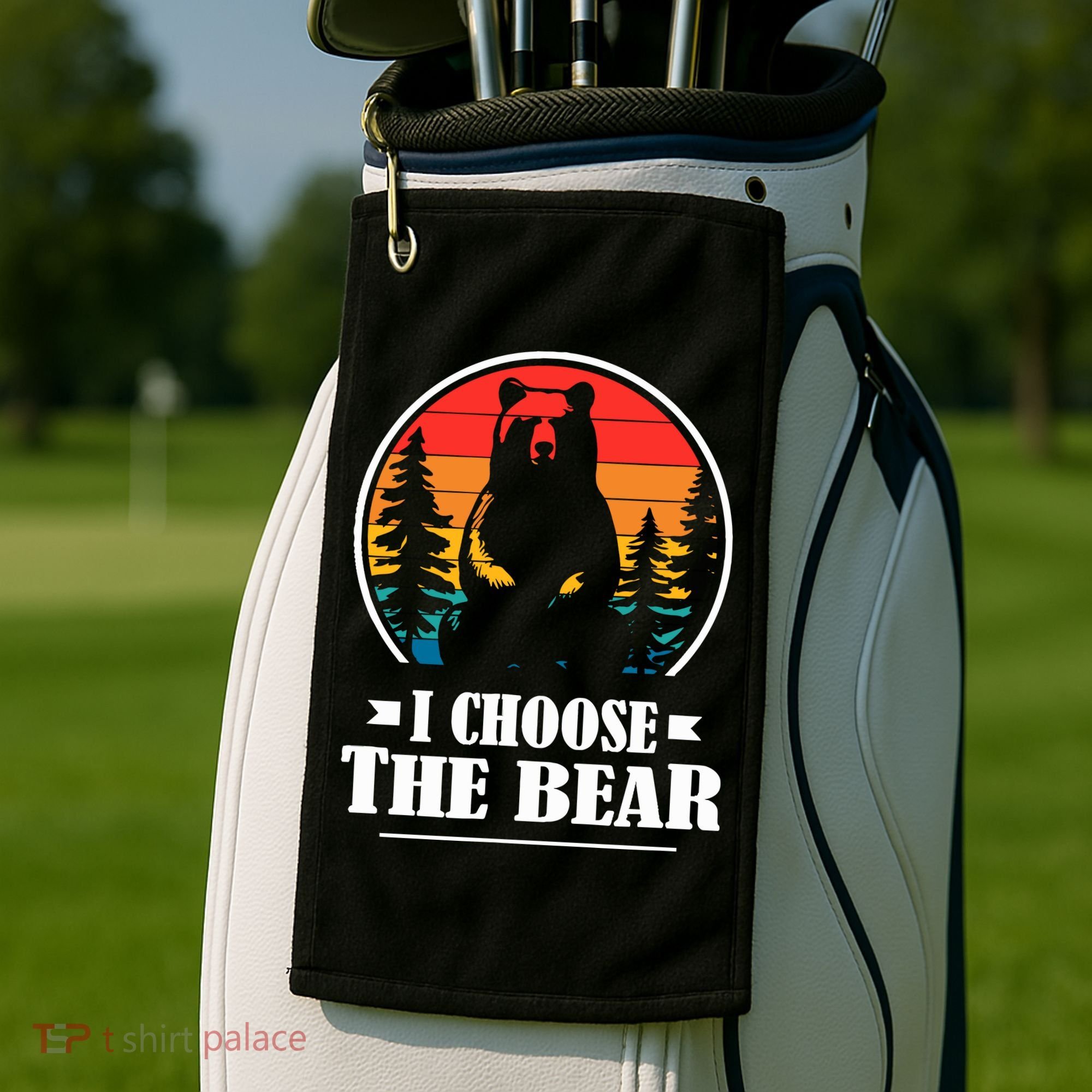 I Choose The Bear Golf Towel