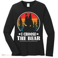 I Choose The Bear Women's Long Sleeve Shirt thumb 0
