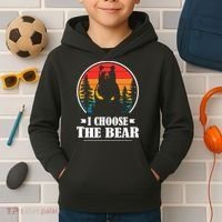 I Choose The Bear Kids Hoodie thumb 2