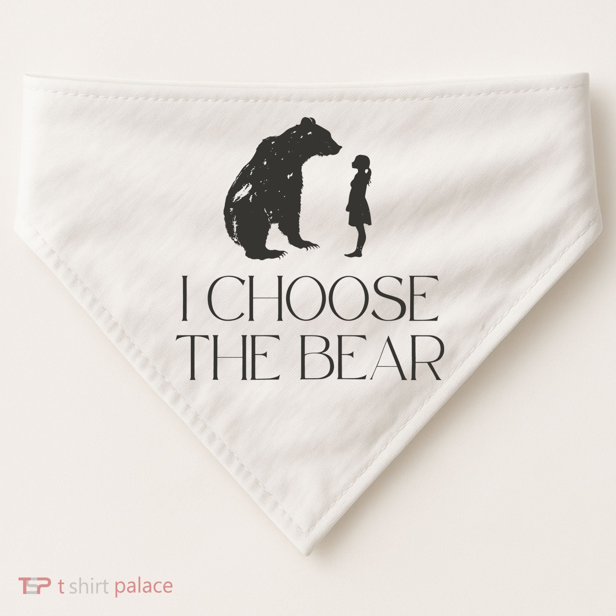 I Choose The Bear Women Empowerment USA-Made Doggie Bandana