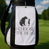I Choose The Bear Women Empowerment Golf Towel thumb 2