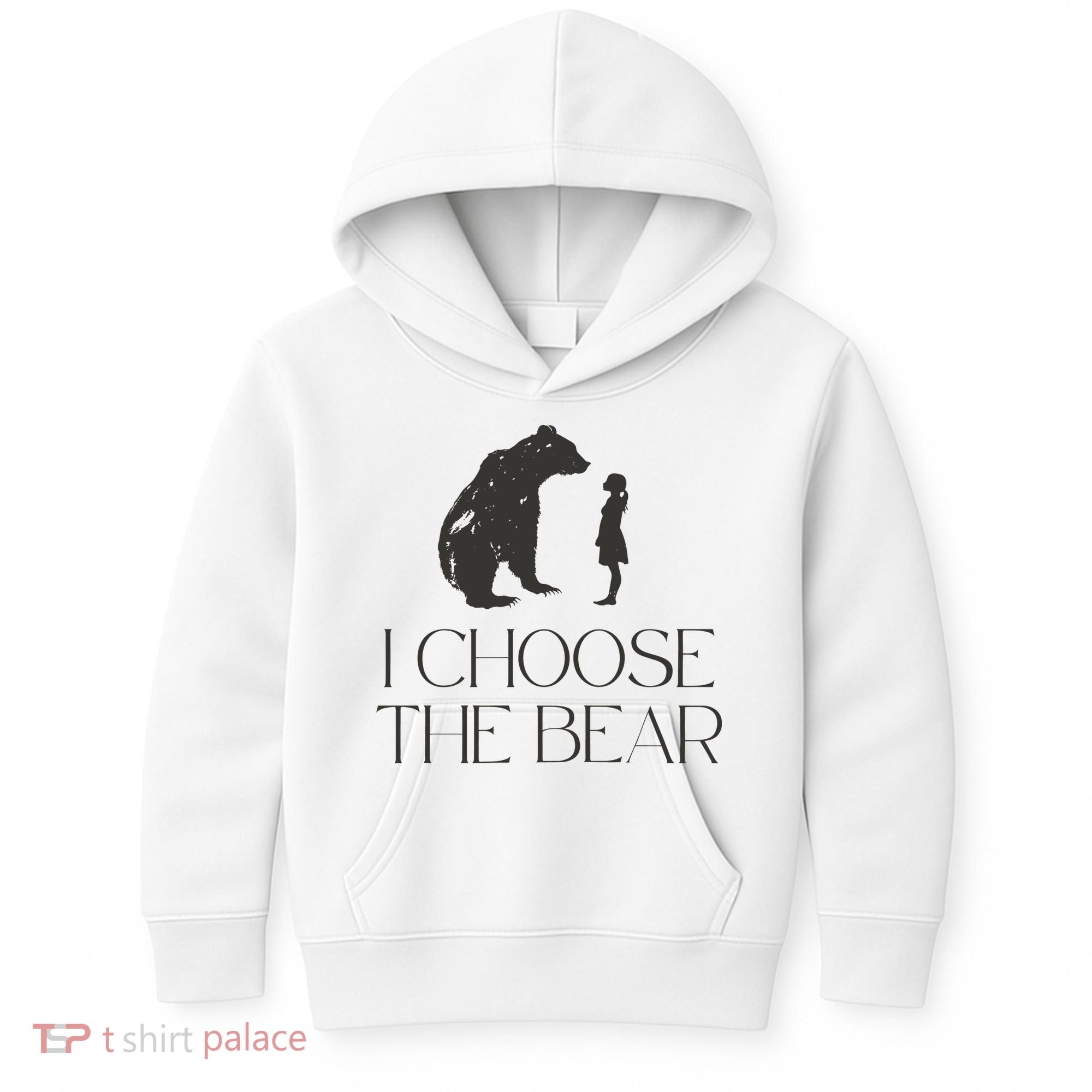 I Choose The Bear Women Empowerment Kids Hoodie
