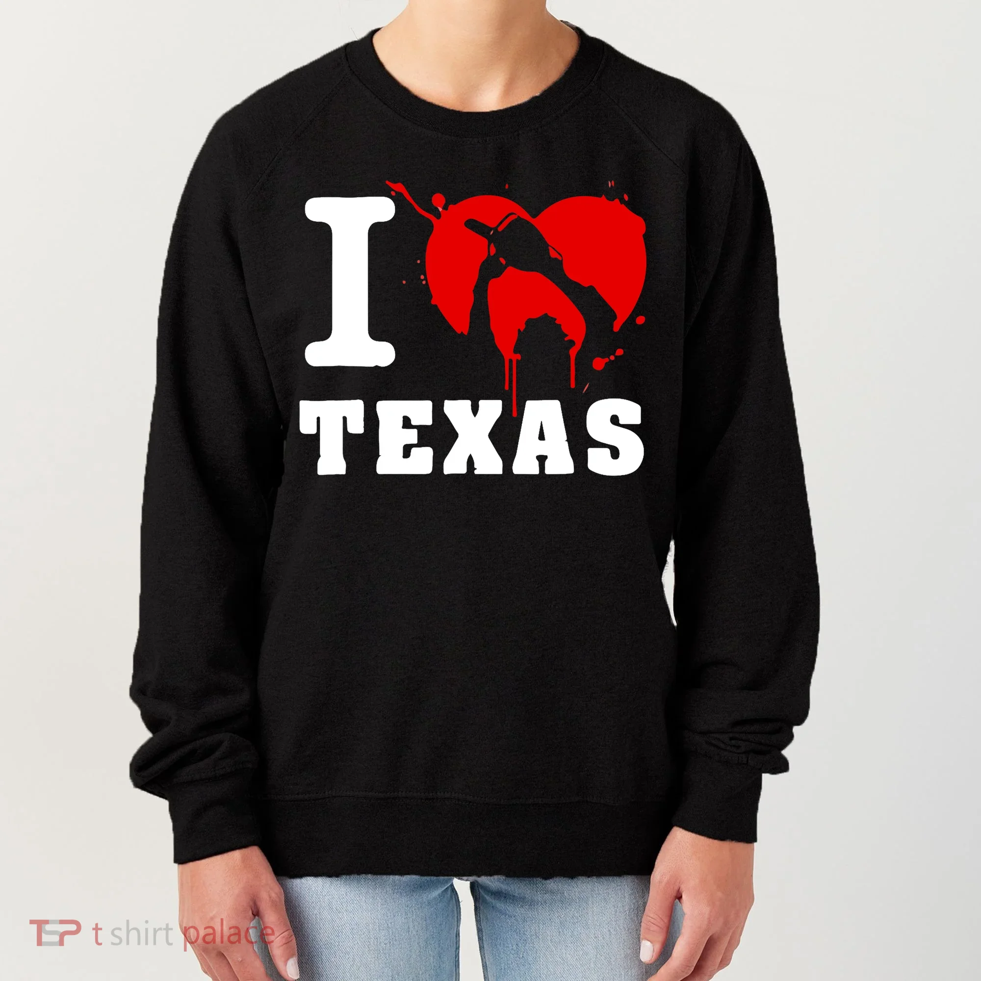 I Chainsaw Texas Funny Chainsaw Heart Women's Sweatshirt