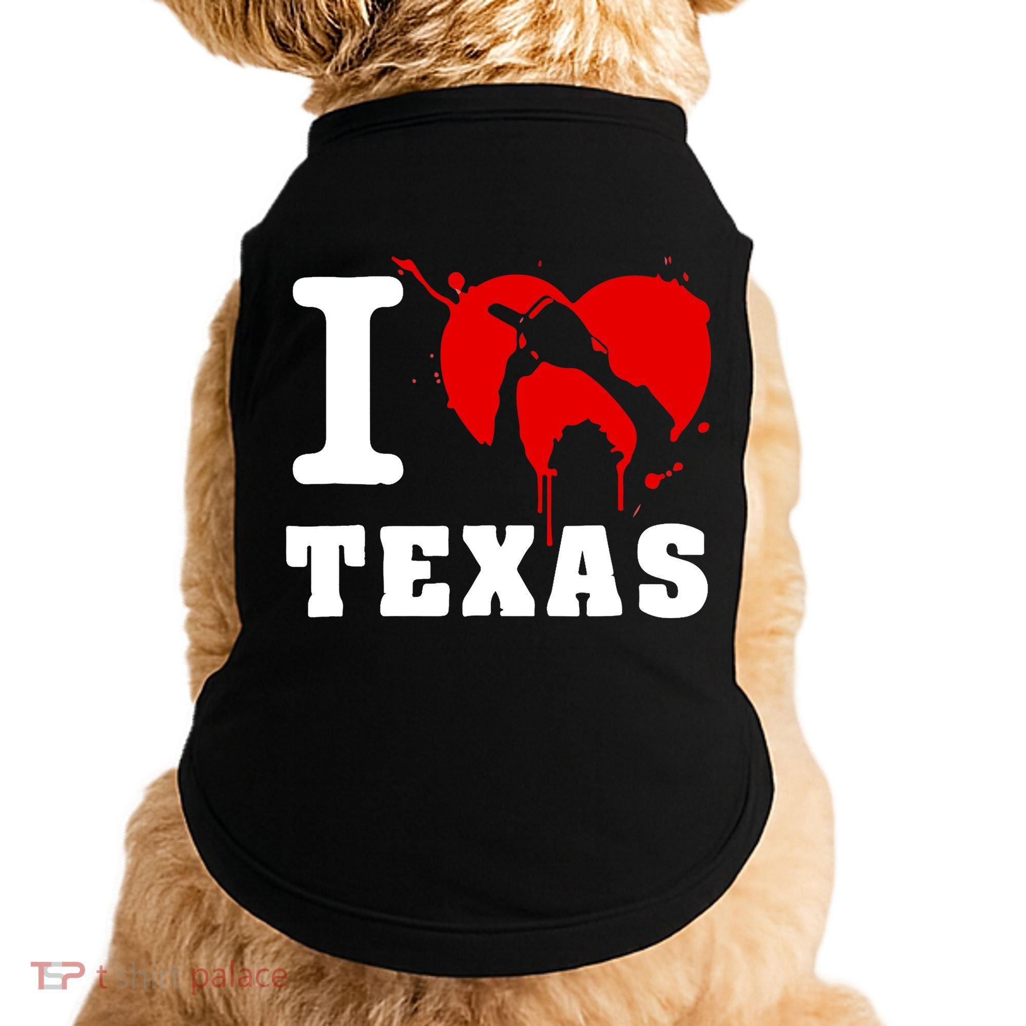 I Chainsaw Texas Funny Chainsaw Heart Doggie Tank