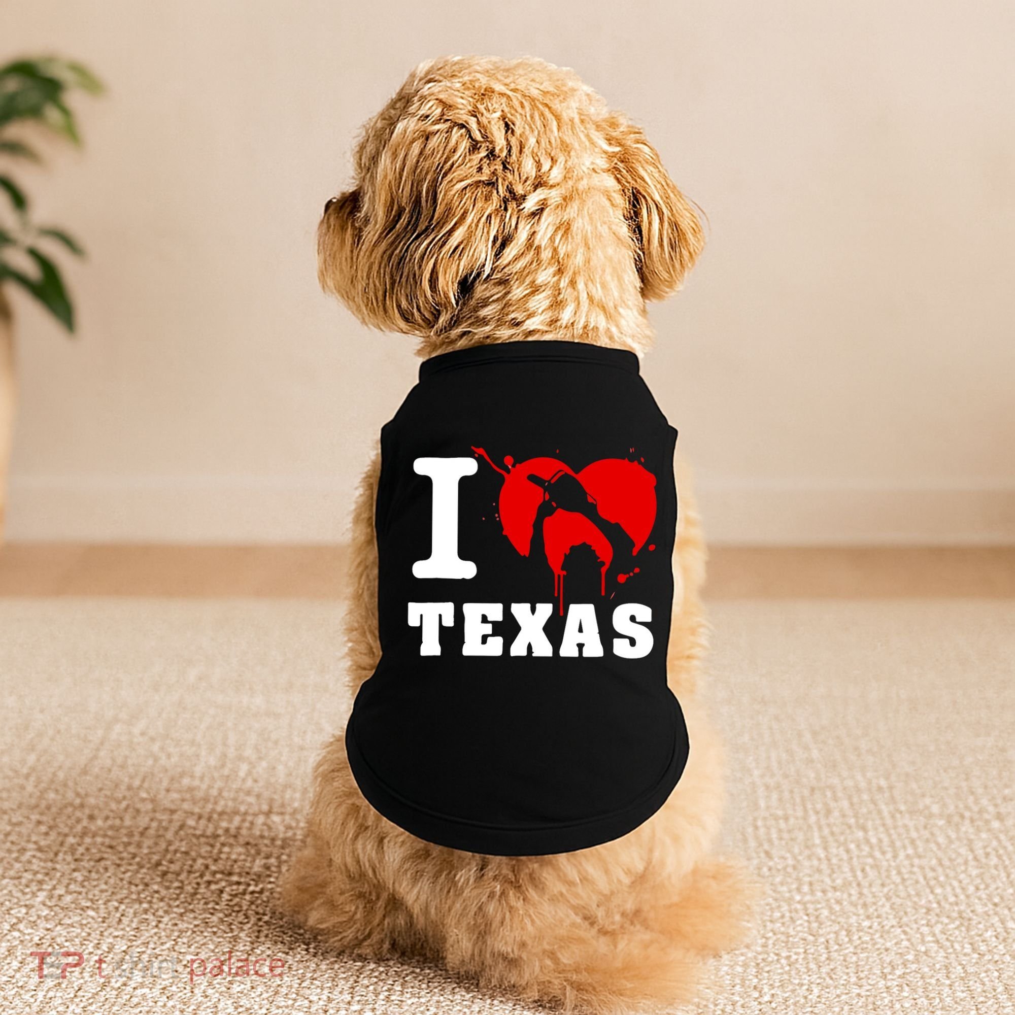 I Chainsaw Texas Funny Chainsaw Heart Doggie Tank
