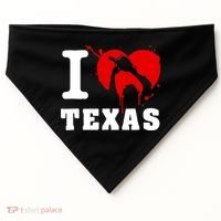 I Chainsaw Texas Funny Chainsaw Heart USA-Made Doggie Bandana thumb 0