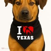 I Chainsaw Texas Funny Chainsaw Heart USA-Made Doggie Bandana thumb 1