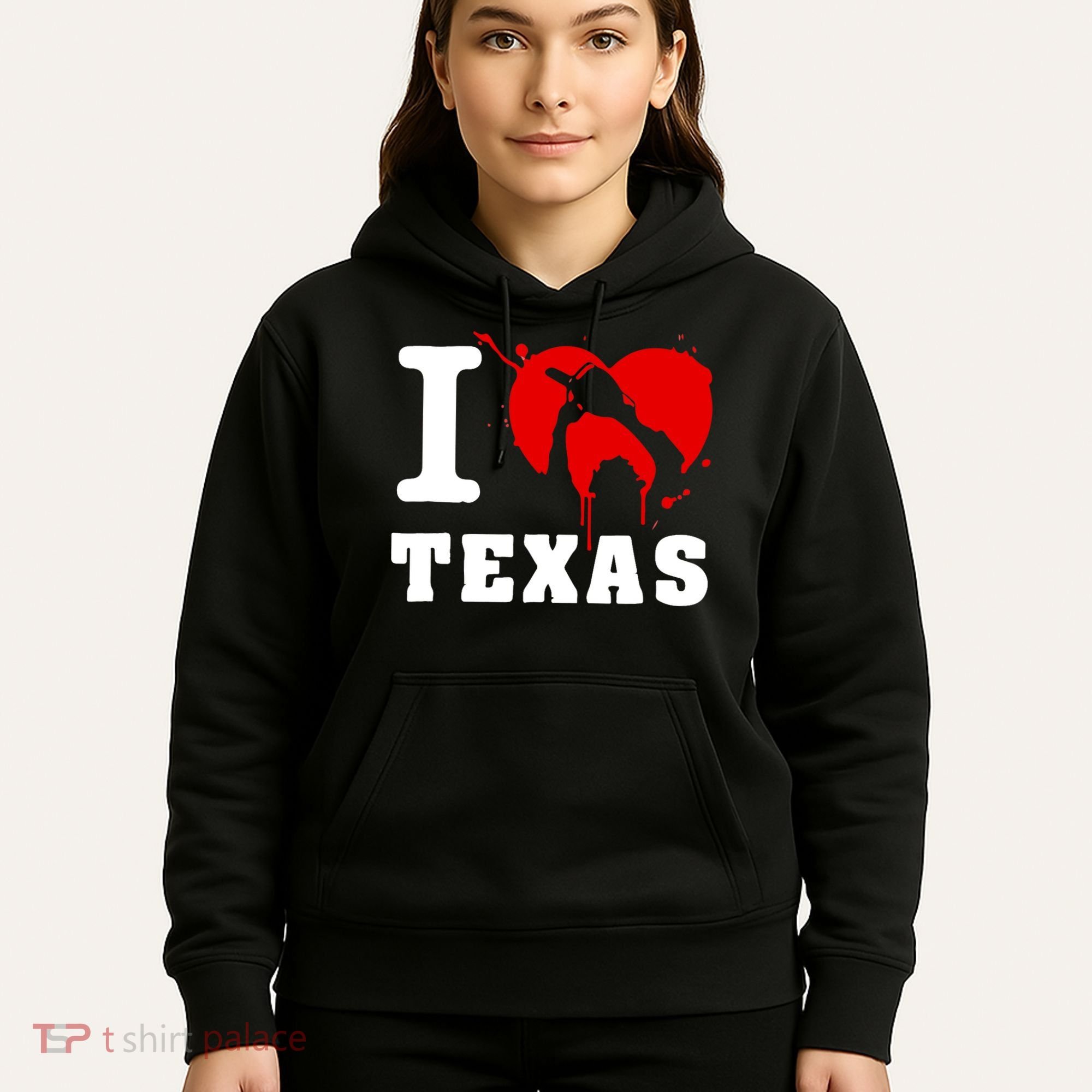 I Chainsaw Texas Funny Chainsaw Heart Hoodie