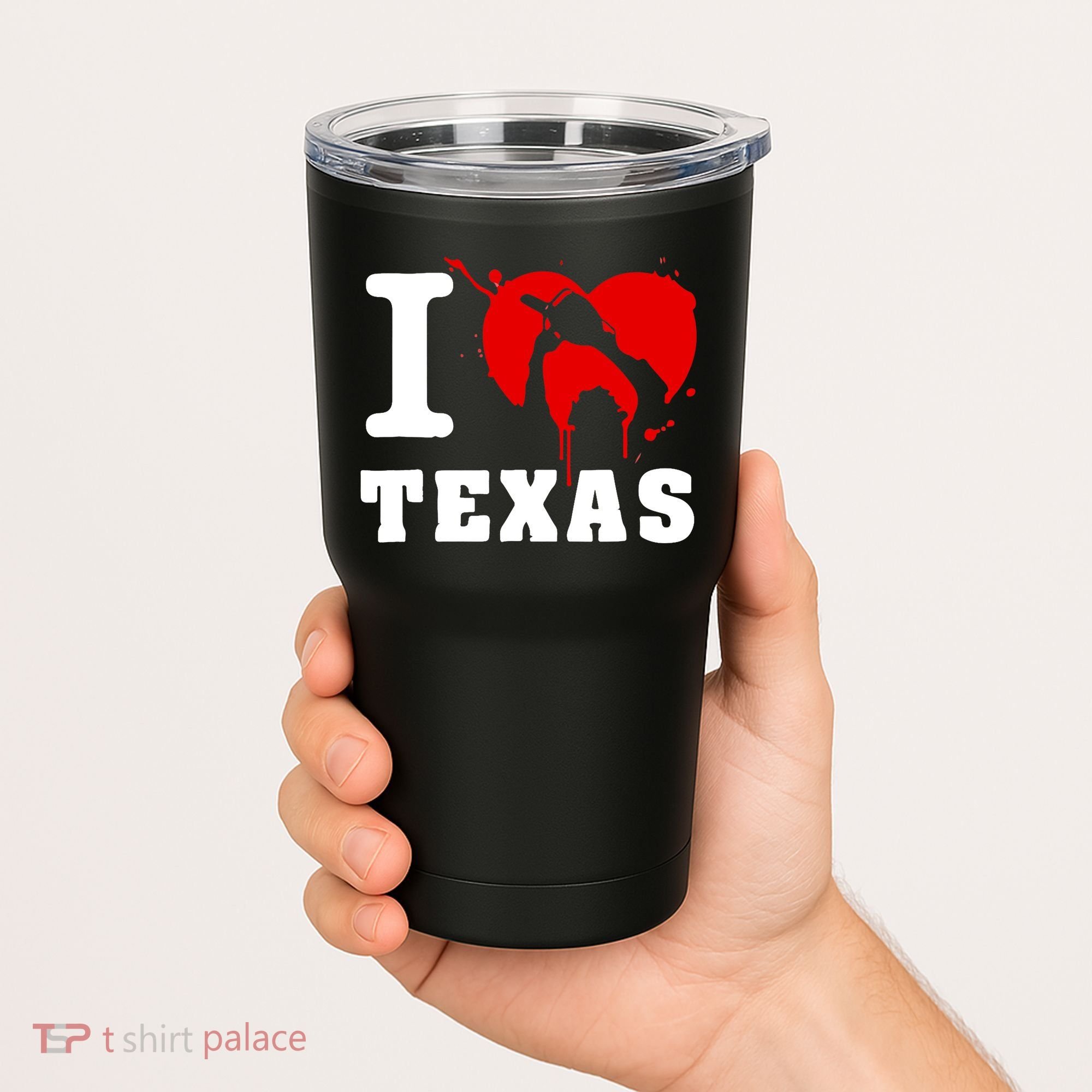 I Chainsaw Texas Funny Chainsaw Heart Tumbler