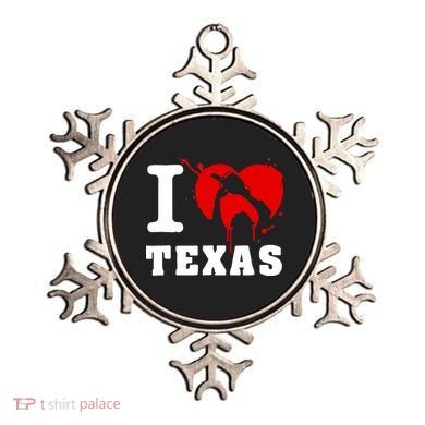 I Chainsaw Texas Funny Chainsaw Heart Ornament