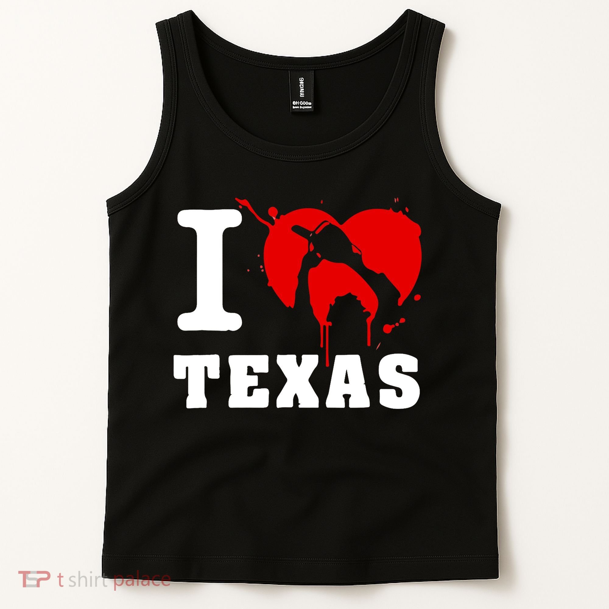 I Chainsaw Texas Funny Chainsaw Heart Tank Top