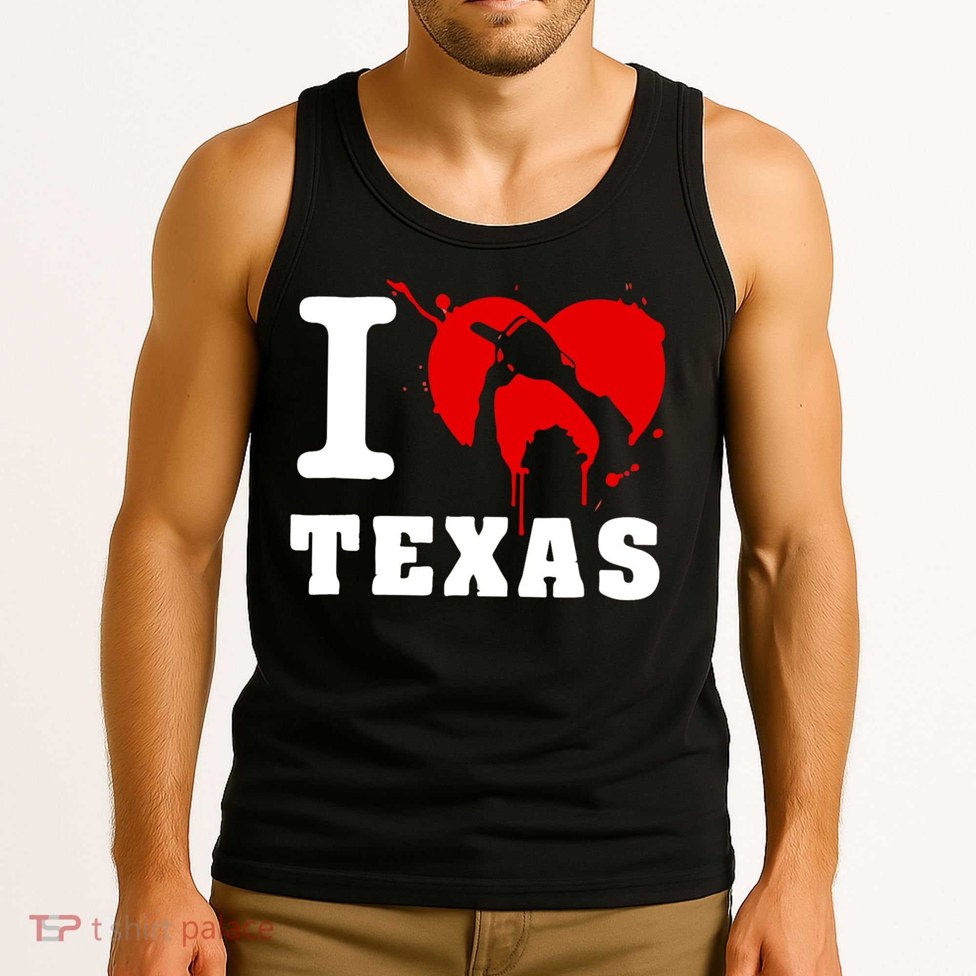 I Chainsaw Texas Funny Chainsaw Heart Tank Top