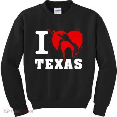 I Chainsaw Texas Funny Chainsaw Heart Kids Sweatshirt