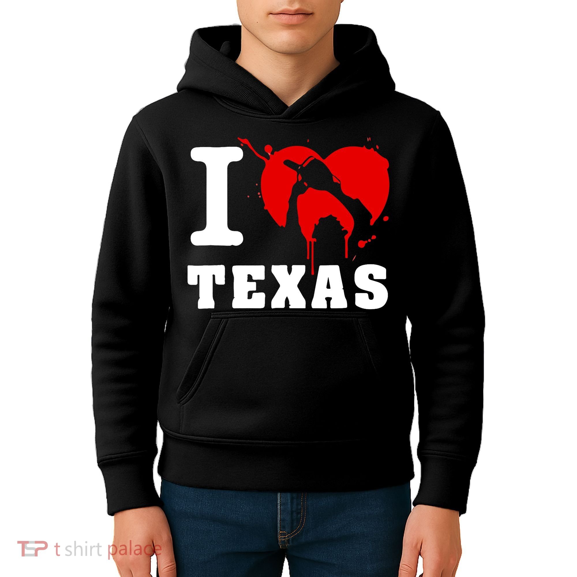 I Chainsaw Texas Funny Chainsaw Heart Kids Hoodie