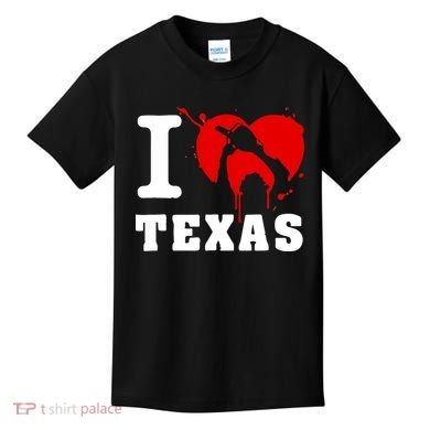 I Chainsaw Texas Funny Chainsaw Heart Kids T-Shirt