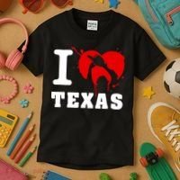 I Chainsaw Texas Funny Chainsaw Heart Kids T-Shirt thumb 3