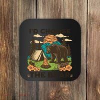 Id Choose The Bear Tik Tok Trend Coaster thumb 0