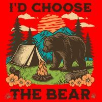 Id Choose The Bear Tik Tok Trend Santa Hat thumb 1