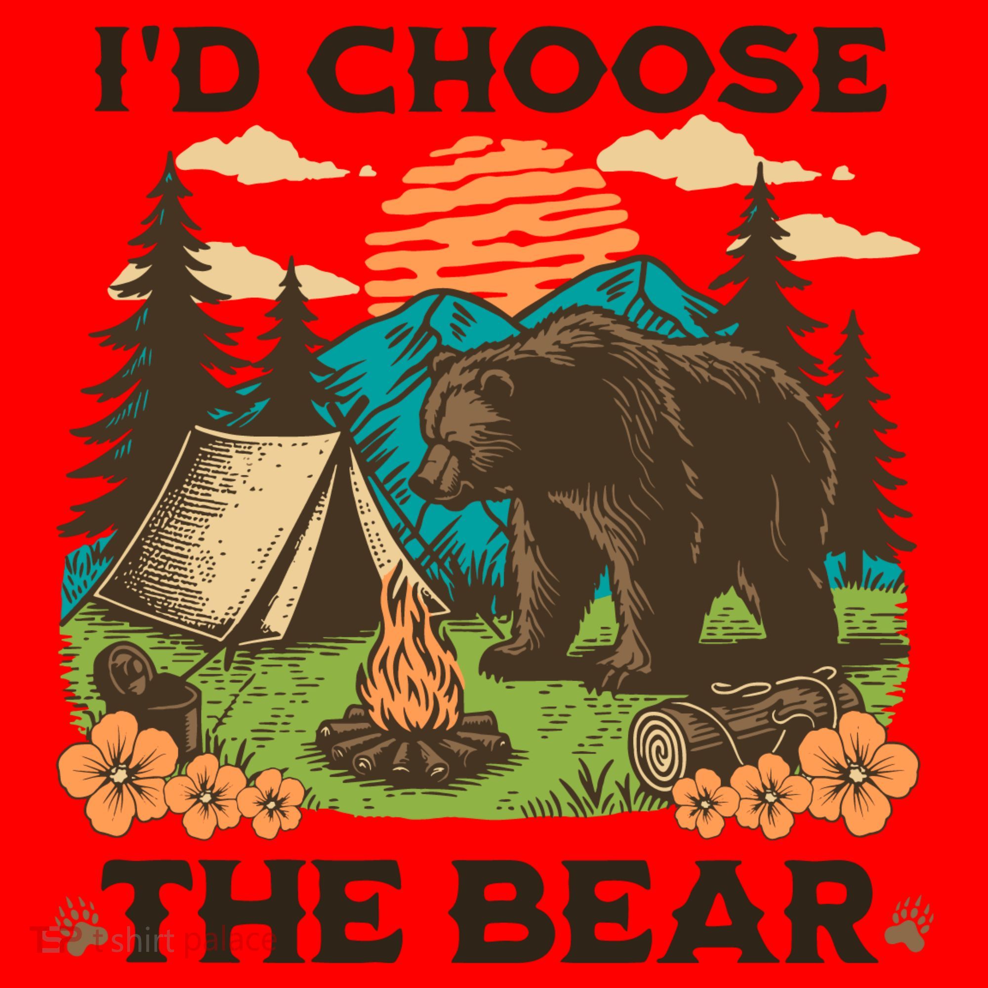 Id Choose The Bear Tik Tok Trend Santa Hat