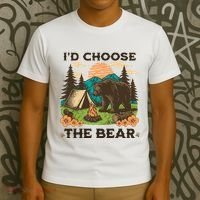 Id Choose The Bear Tik Tok Trend T-Shirt thumb 3