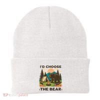 Id Choose The Bear Tik Tok Trend Beanie thumb 0