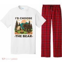 Id Choose The Bear Tik Tok Trend Pajama Set thumb 0