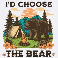 Id Choose The Bear Tik Tok Trend Mousepad thumb 1