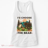 Id Choose The Bear Tik Tok Trend Women's Tank Top thumb 0