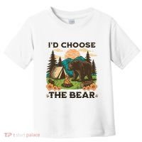 Id Choose The Bear Tik Tok Trend Toddler T-Shirt thumb 0