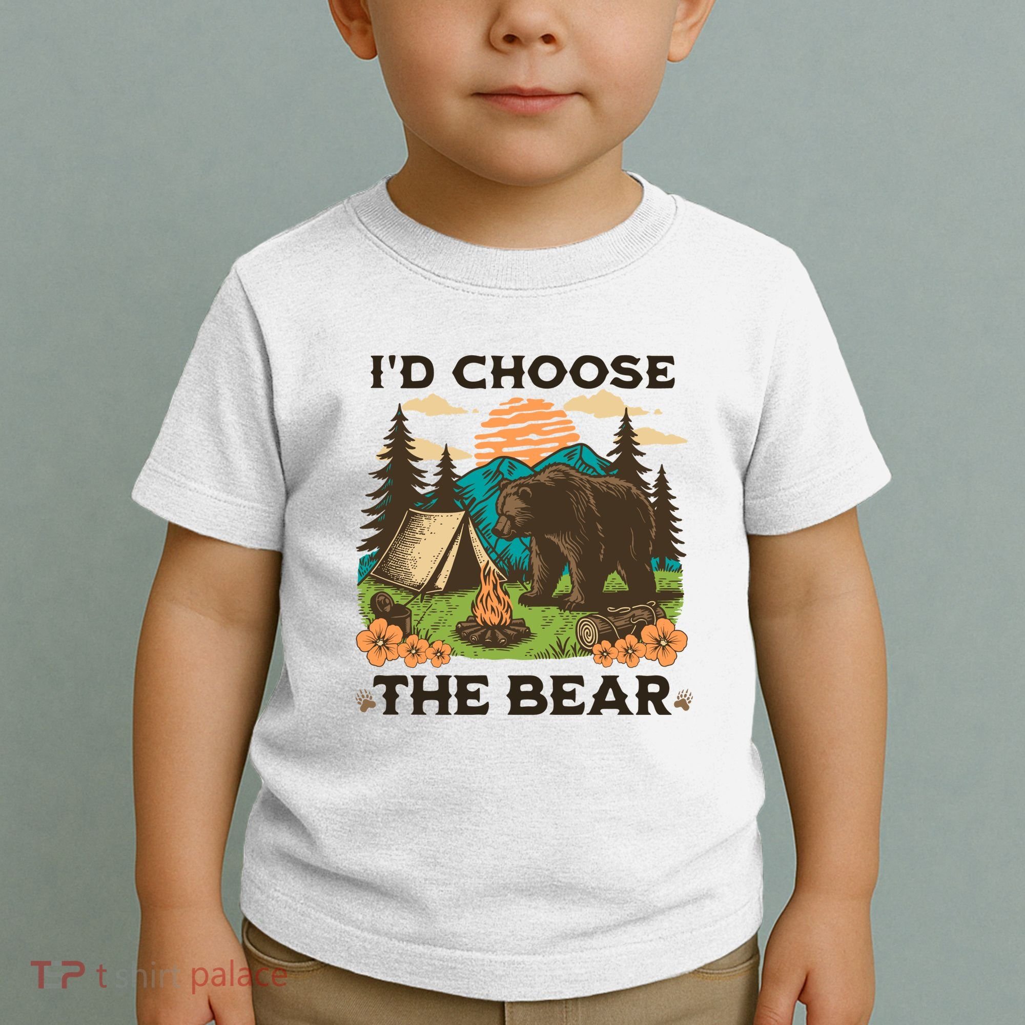 Id Choose The Bear Tik Tok Trend Toddler T-Shirt