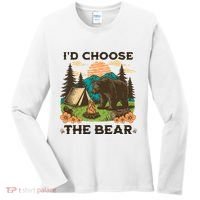Id Choose The Bear Tik Tok Trend Women's Long Sleeve Shirt thumb 0
